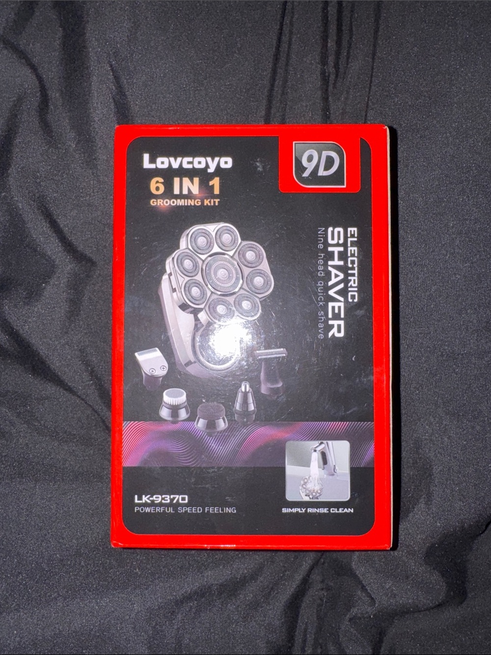 6-in-1 9D Electric Shaver Grooming Kit - Red
